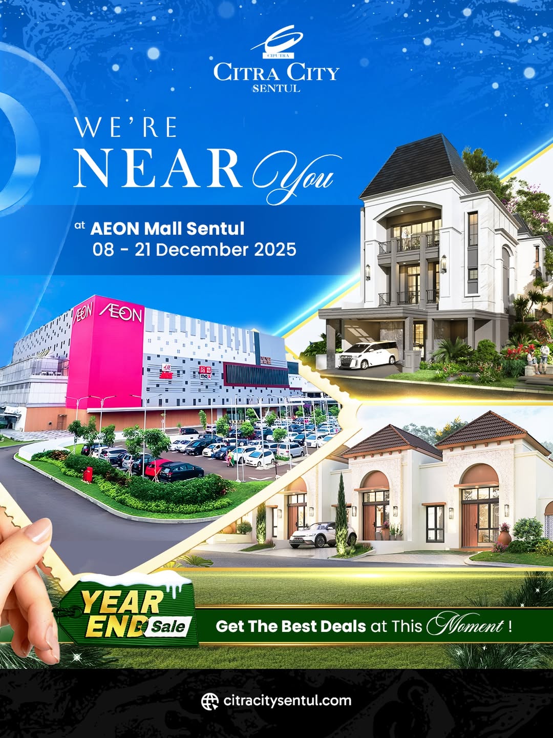 Sambut akhir tahun dengan rumah impian! 🎄🎉✨ CITRA CITY Sentul kini hadir lebih dekat dengan An